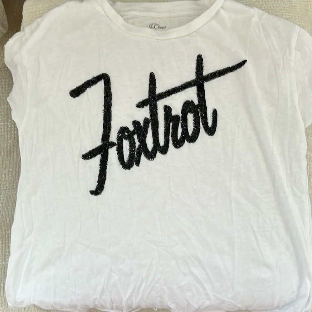 Jcrew sequined t shirt